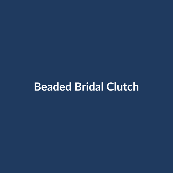 Beaded Bridal Clutch