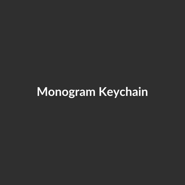 Monogram Keychain