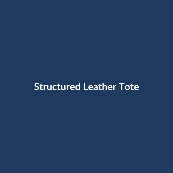 Structured Leather Tote