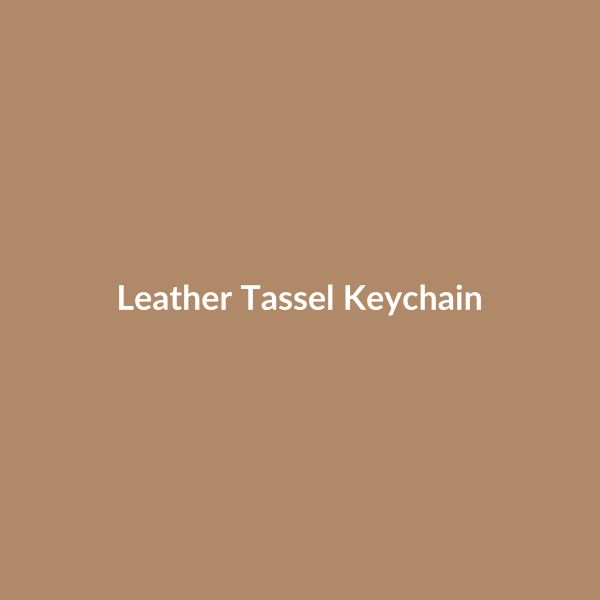 Leather Tassel Keychain